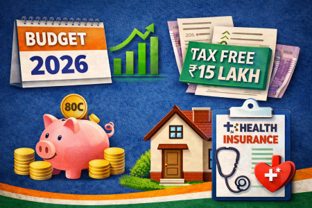 केंद्रीय बजट 2026 में मध्यम वर्ग को टैक्स फ्री आय सीमा ₹15 लाख, स्टैंडर्ड डिडक्शन और 80C छूट, निवेश और होम लोन राहत आदि की उम्मीद