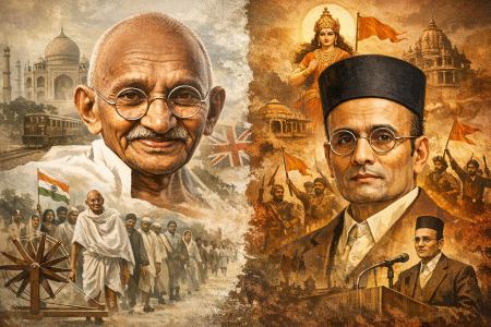 महात्मा गांधी हिंद स्वराज और वीर सावरकर हिंदुत्व