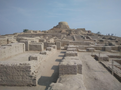 सिंधु घाटी सभ्यता की पक्की ईंटों से बने घर
