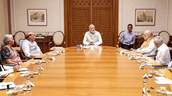 पीएम मोदी की अध्यक्षता में कैबिनेट कमेटी ऑन सिक्योरिटी (CCS) की बैठक।