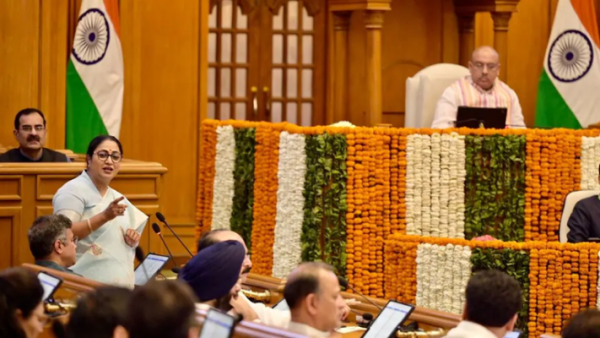 दिल्ली बजट 2026 विधानसभा सत्र की तस्वीर