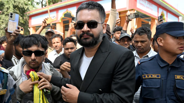 नेपाल चुनाव 2026 मतगणना के दौरान बालेन शाह की फोटो