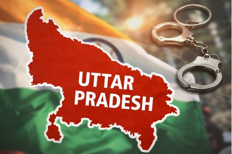 उत्तर प्रदेश में जबरन धर्म परिवर्तन के विरुद्ध कानूनी कार्यवाही की सांकेतिक तस्वीर।