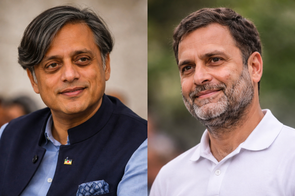 शशि थरूर और राहुल गांधी