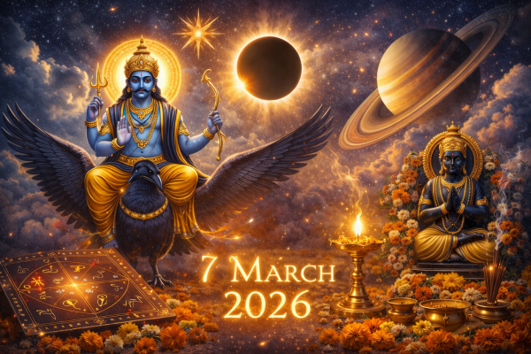 7 मार्च 2026 सर्वार्थसिद्धि योग और शनि देव पूजा