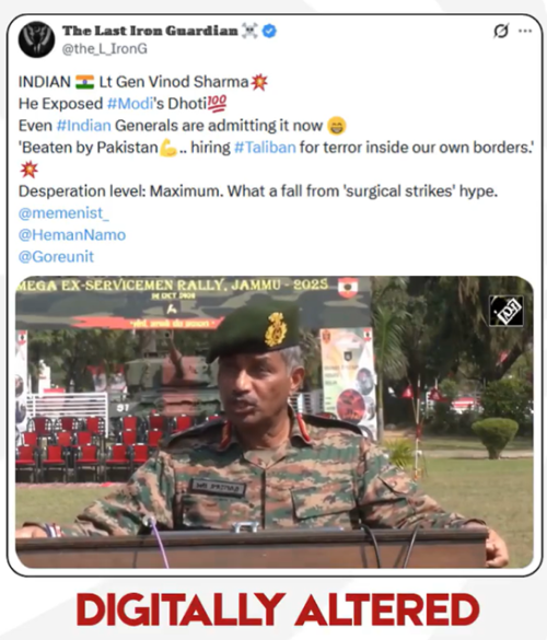 लेफ्टिनेंट जनरल मनोज कुमार कटियार के नाम से वायरल फर्जी एआई-जनरेटेड वीडियो का फैक्ट चेक