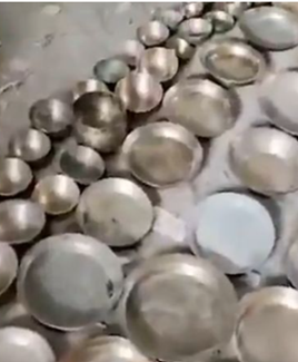 नगांव पुलिस द्वारा कबाड़ी गोदाम से बरामद किया गया चोरी का पीतल का सामान