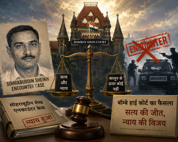 सोहराबुद्दीन शेख एनकाउंटर केस में बॉम्बे हाई कोर्ट के फैसले की प्रतीकात्मक तस्वीर।