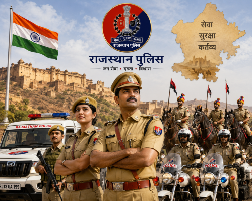 राजस्थान पुलिस बल की प्रतीकात्मक तस्वीर।