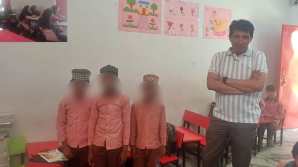 पीएम श्री विद्यालय संभल का दृश्य