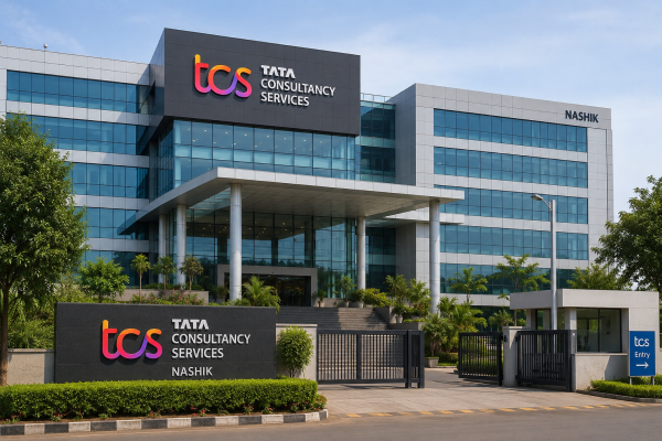 टाटा कंसल्टेंसी सर्विसेज (TCS) नासिक कार्यालय की इमारत की सांकेतिक तस्वीर
