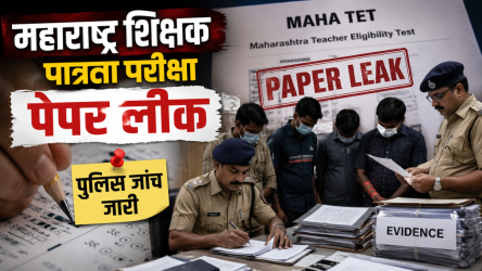 महाराष्ट्र शिक्षक पात्रता परीक्षा पेपर लीक समाचार और पुलिस जांच की सांकेतिक तस्वीर