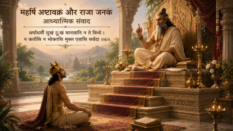 महर्षि अष्टावक्र और राजा जनक का आध्यात्मिक संवाद.
