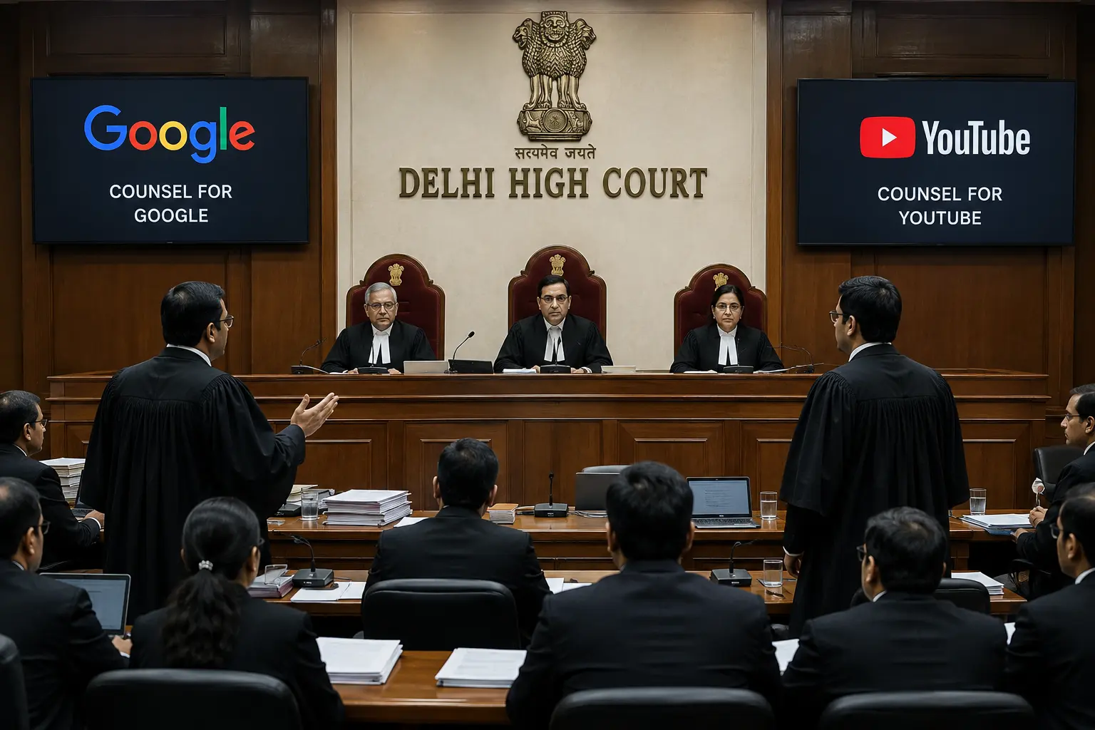 दिल्ली हाईकोर्ट में Google और यूट्यूब के पक्ष से जुड़ी सुनवाई की सांकेतिक तस्वीर