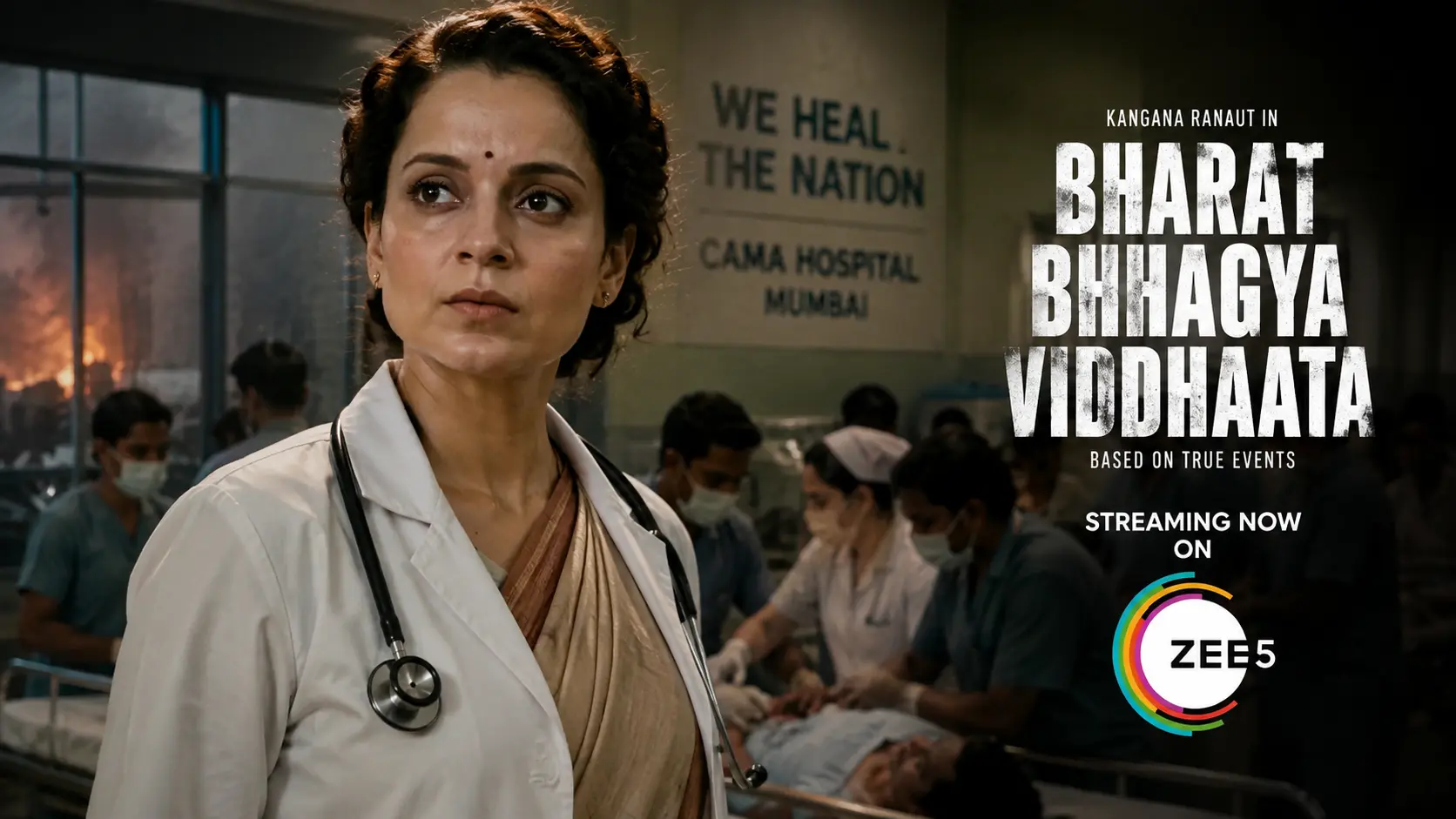 Kangana Ranaut in Bharat Bhhagya Viddhaata movie scene on ZEE5