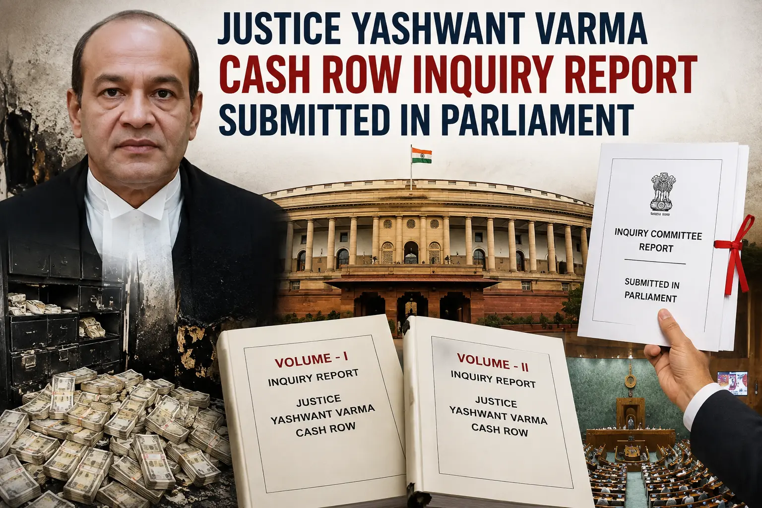 Justice Yashwant Varma cash row inquiry report submitted in Parliament